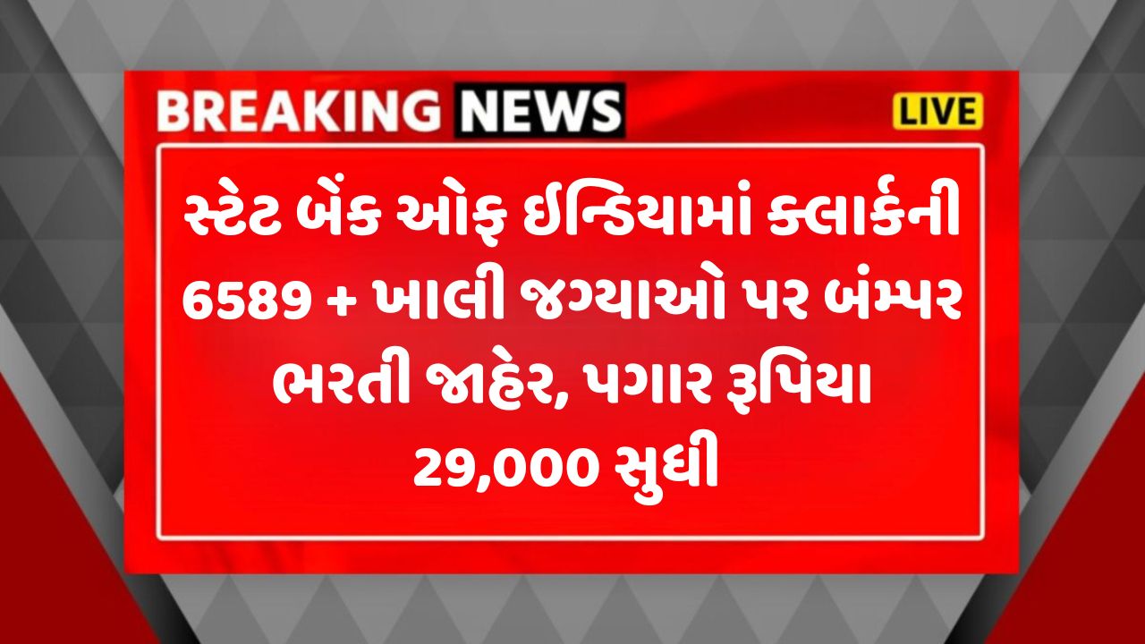 State Bank Of India Clerk Recruitment 2025